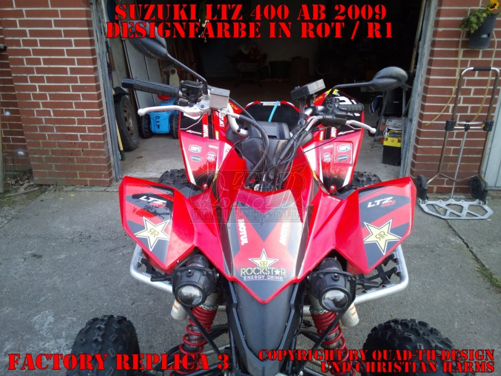 Factory Replica 3 Rot für Suzuki LTZ 400 ab 2009+